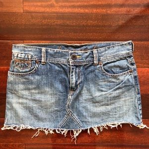 Abercrombie distressed denim mini skirt, like new